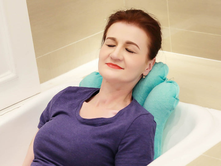 ObboMed HB-1200 Inflatable Bath Back Pillow - Terry Cloth