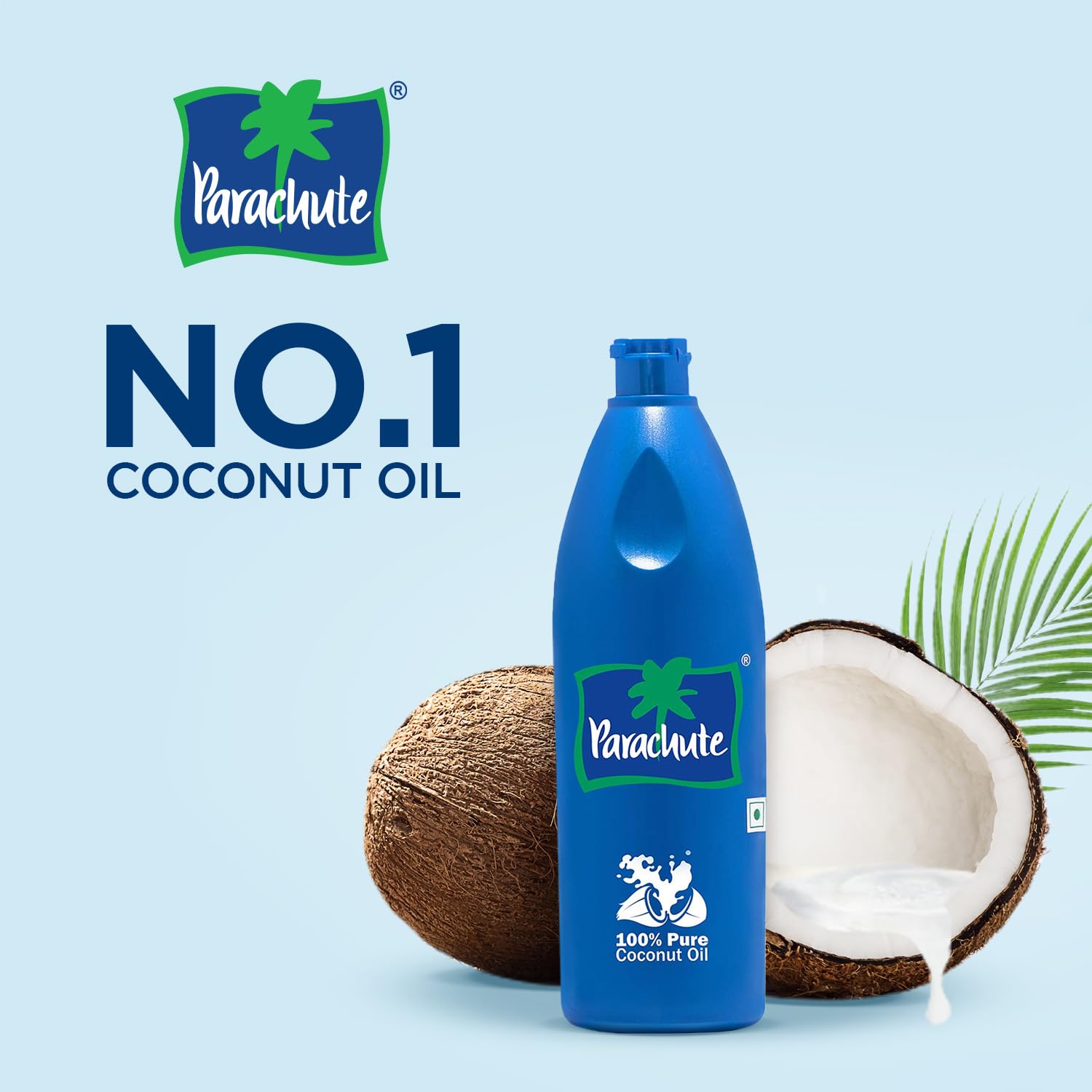 Parachute Coconut Oil| 100% Pure & Natural| Unrefined Coconut Oil| No Chemicals & Preservatives| Fresh Long Lasting Aroma| Untouched By Hands| 15 Fl Oz Jar