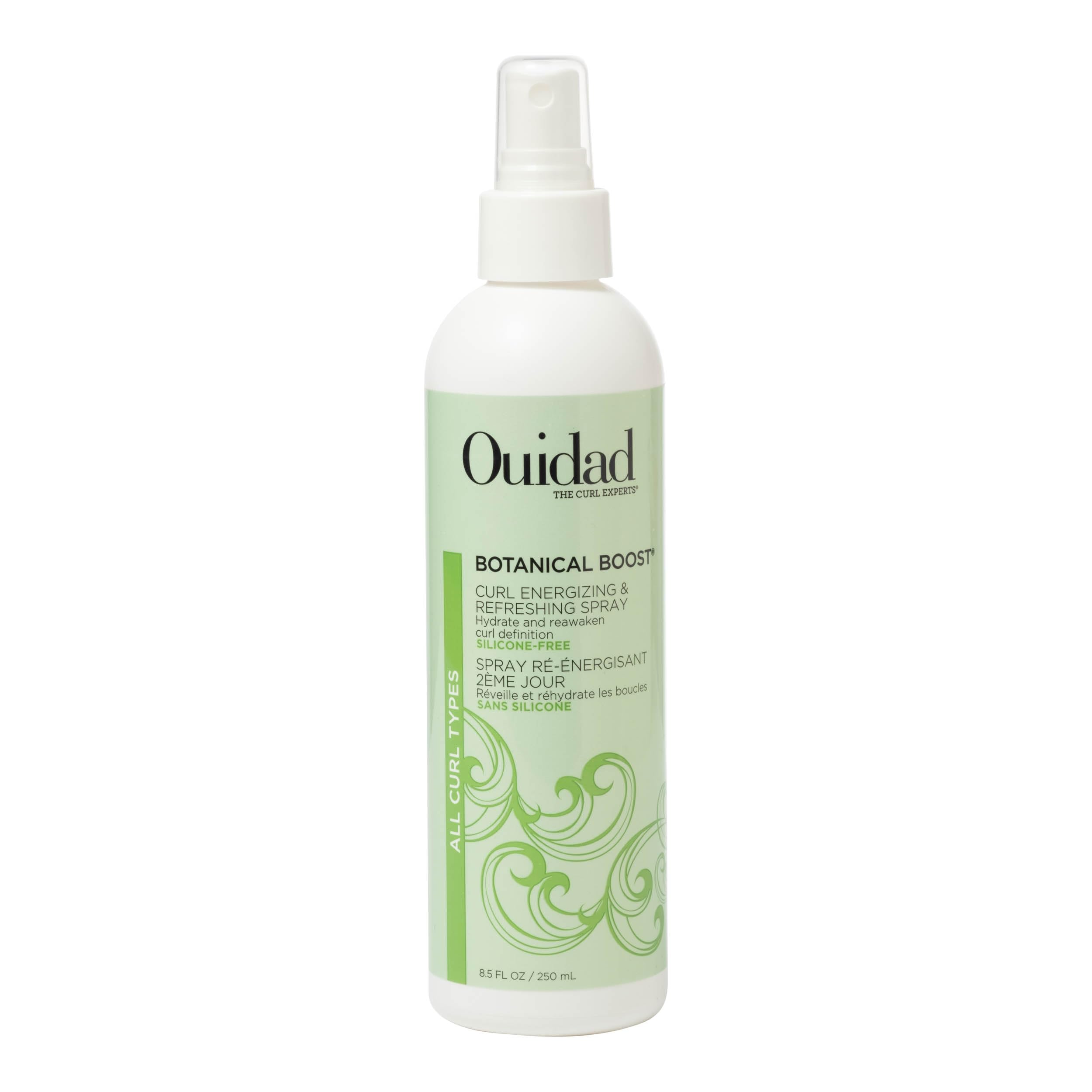 Ouidad Botanical Boost Curl Energizing & Refreshing Hair Spray, 8.5 fl oz, Lasting Definition, No-Residue Refresher Spray for Curly Hair, Adds Weightless Moisture, All Curl Types