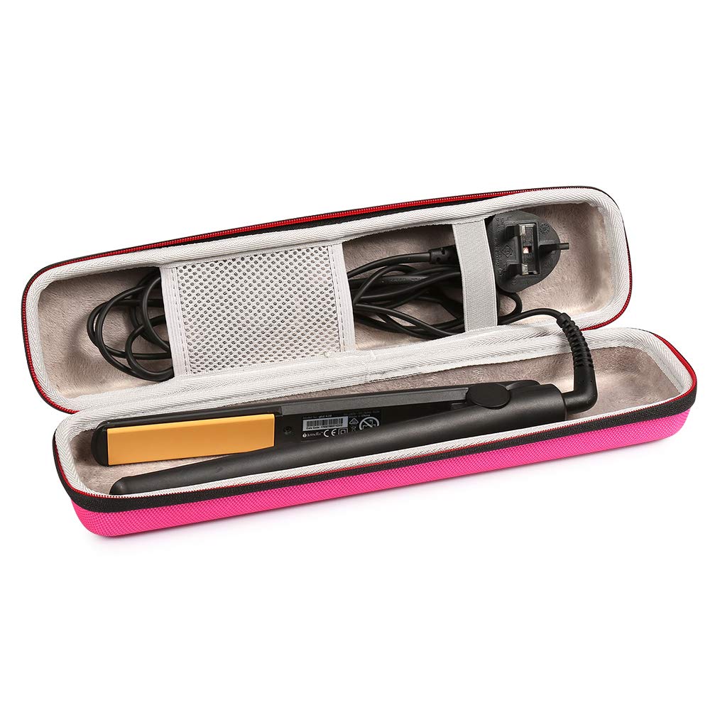 Faylapa Faylapa Hard Carry Case for Classic Hair Straightener Curling Irons Styler,Hair Straightener EVA Case(Accessories Not Include,Pink)