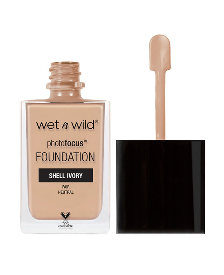 wet n wild Photo Focus Foundation, Shell Ivory, 1 Fluid Ounce