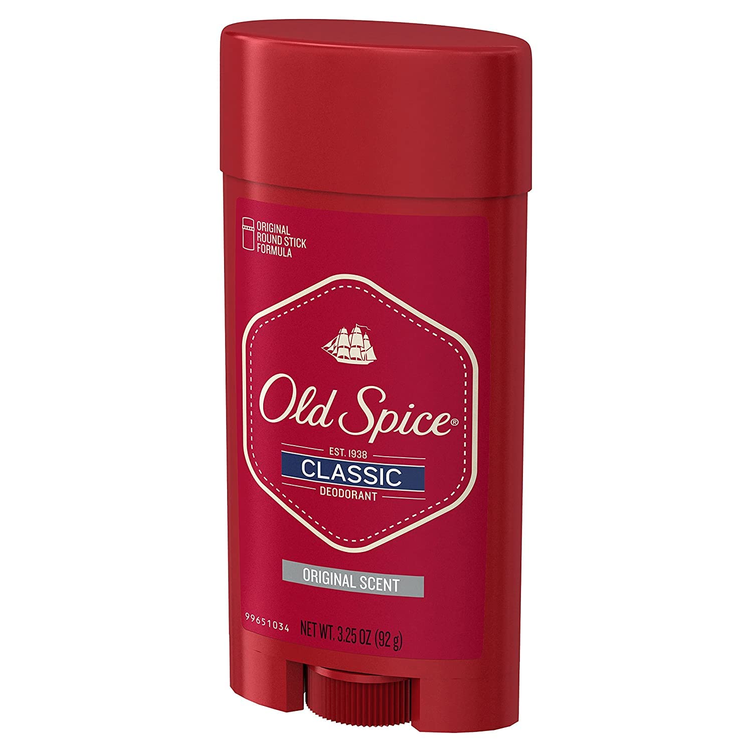 Old Spice Classic Deodorant Stick, Original 3.25 oz (Pack of 12)