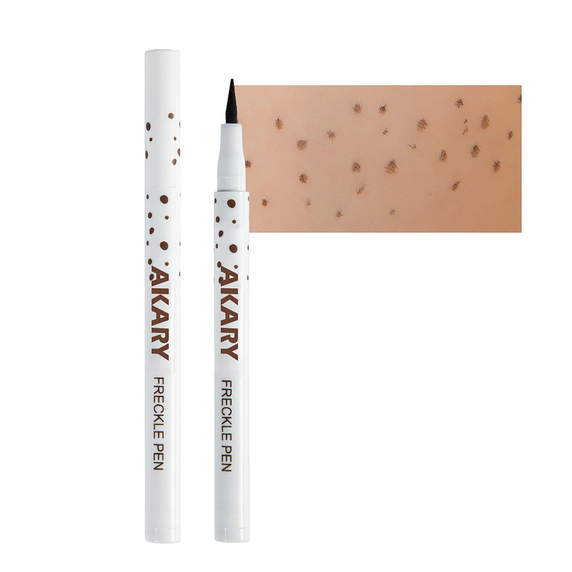 Freckle Pen Professional Lifelike Face Concealer Point Out Natural Waterproof Longlasting Soft Artificial Freckles Fine Makeup Freckle Pen Life Face Decoration (#04 Dark Brown)