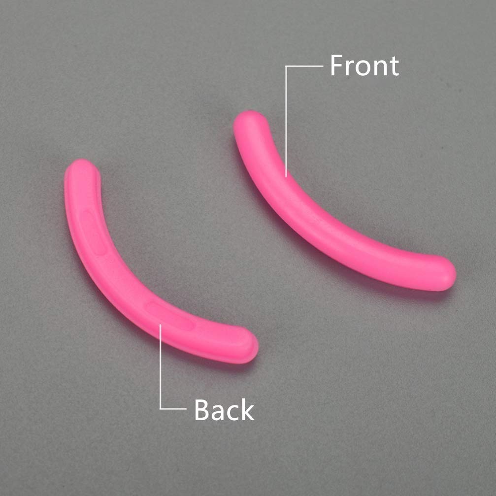 24 Pcs Curler Refill EyeLash Curler Refill Pads Silicone Rubber Soft Curler Replacement Refills Pads for Universal Eyelash Curler (Pink)