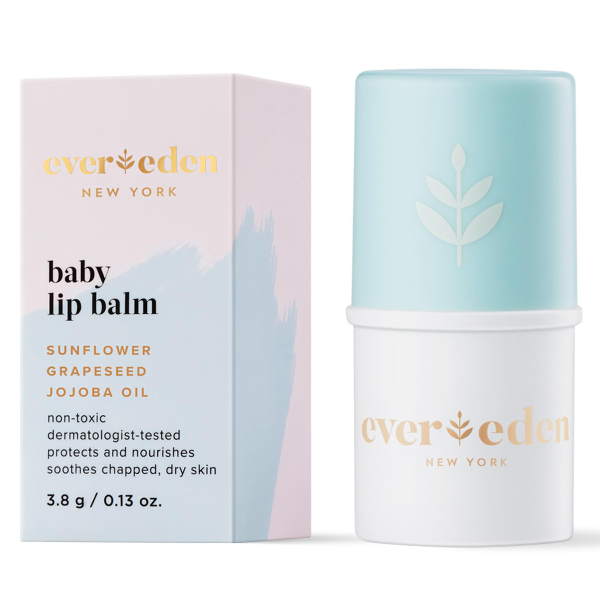 Evereden Baby Lip Balm, 0.14 oz | Clean Baby Care | Non-toxic and Fragrance Free Baby Skincare