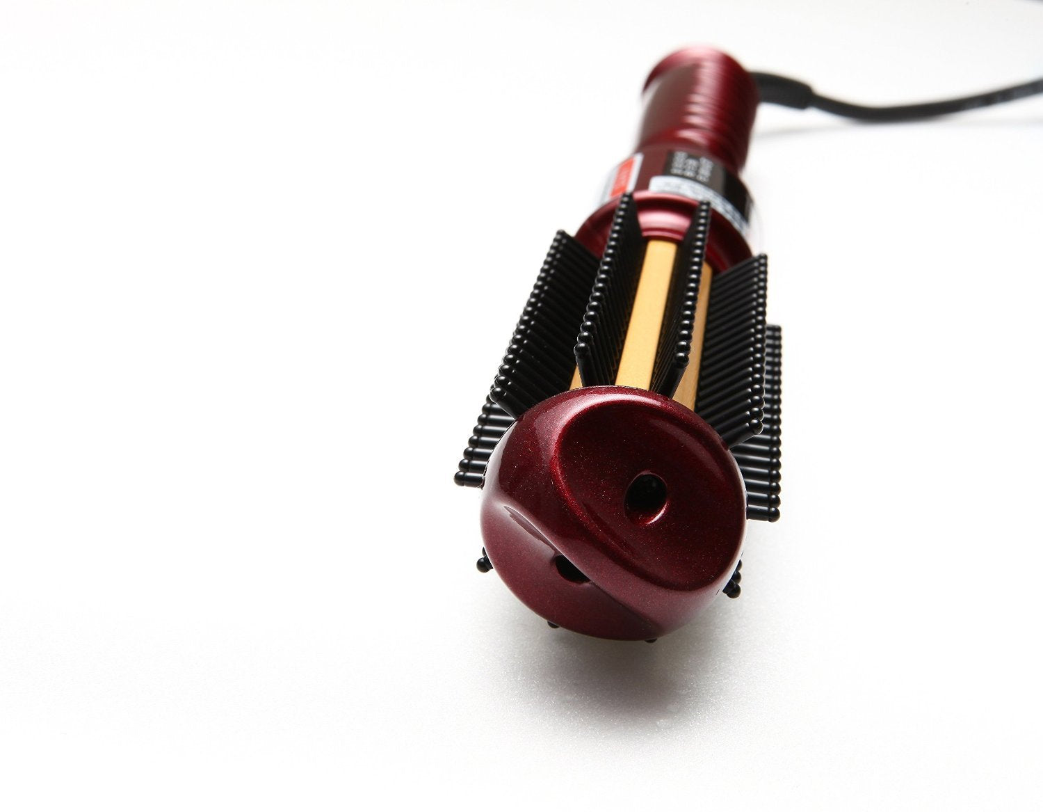 SS Shiny Volume Queen Styler Pro Curling Hair Iron Hot Air Brush Red