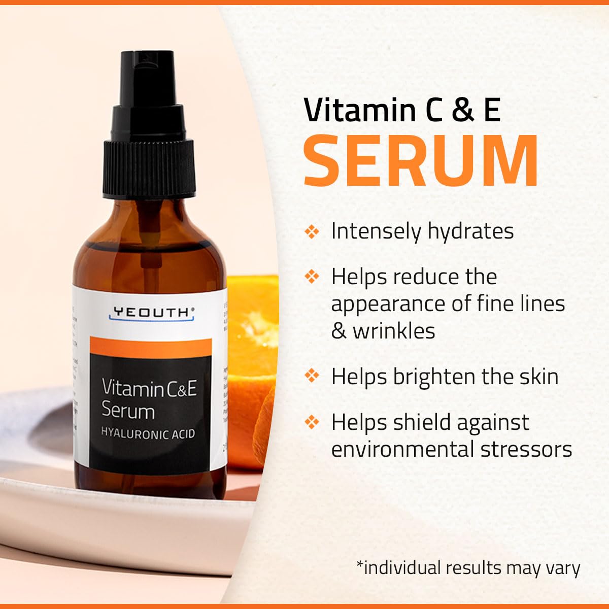 Yeouth Anti Aging Vitamin C Serum For Day With Hyaluronic Acid