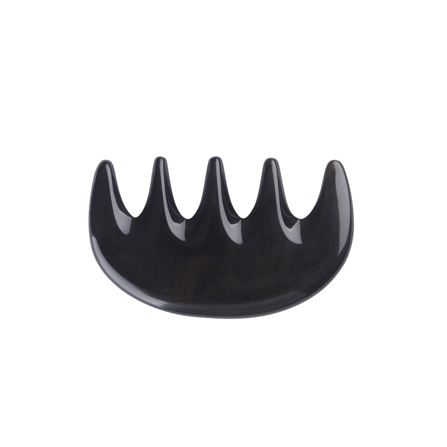 Breezelike No Static Black Buffalo Horn Massage Pocket Comb