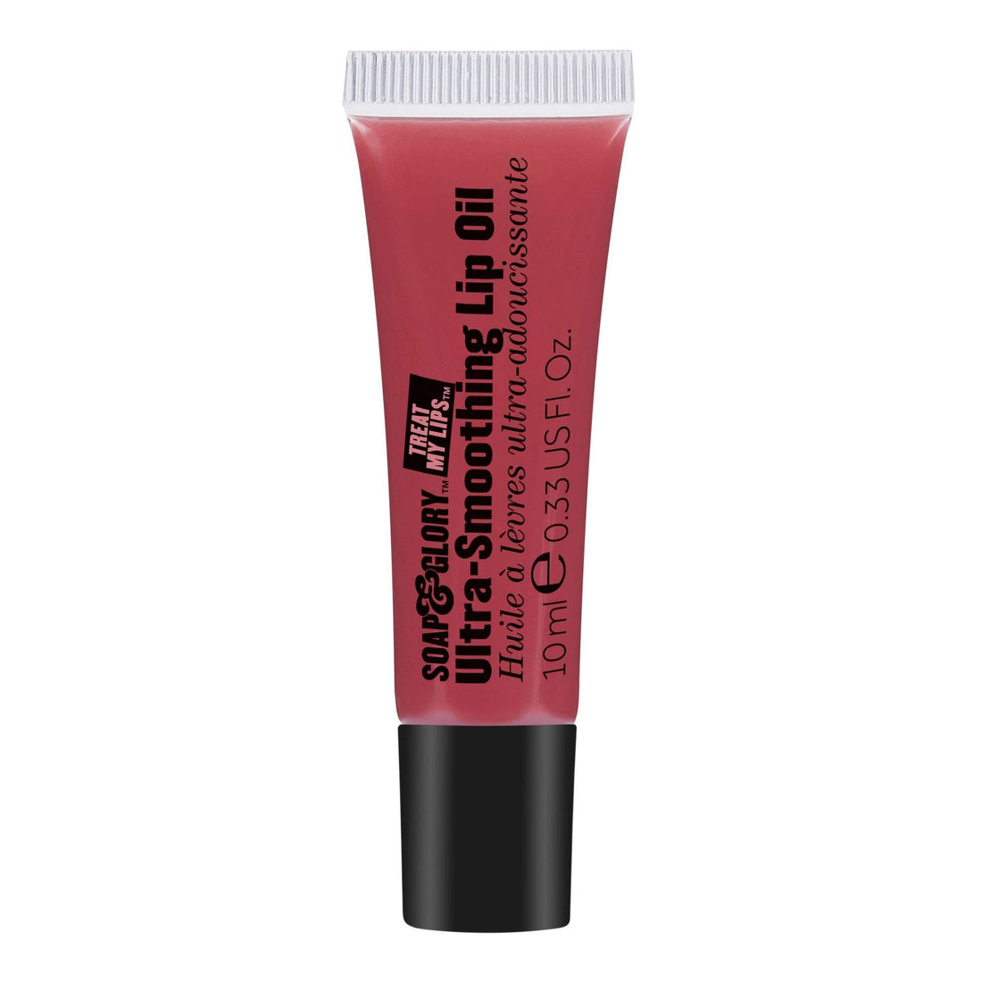 Soap & Glory Treat My Lips Ultra-Smoothing Oil, Sheer Pink - Rosehip Oil + Orchid Flower Extract Hydrating Treatment - Moisturizer for Fine Lines and Wrinkles Around Lips (10 ml)
