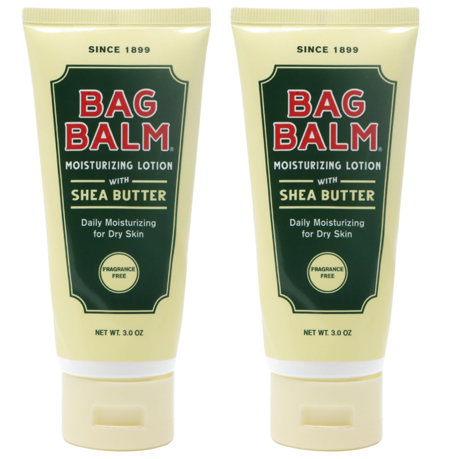 Bag Balm Vermont's Original Hand & Body Dry Skin Lotion with Shea Butter and Jojoba, Daily Hand Lotion for Dry Hands - Fragrance-Free, Non-Greasy Hand Moisturizer, Tube - 3oz, 2 Pack