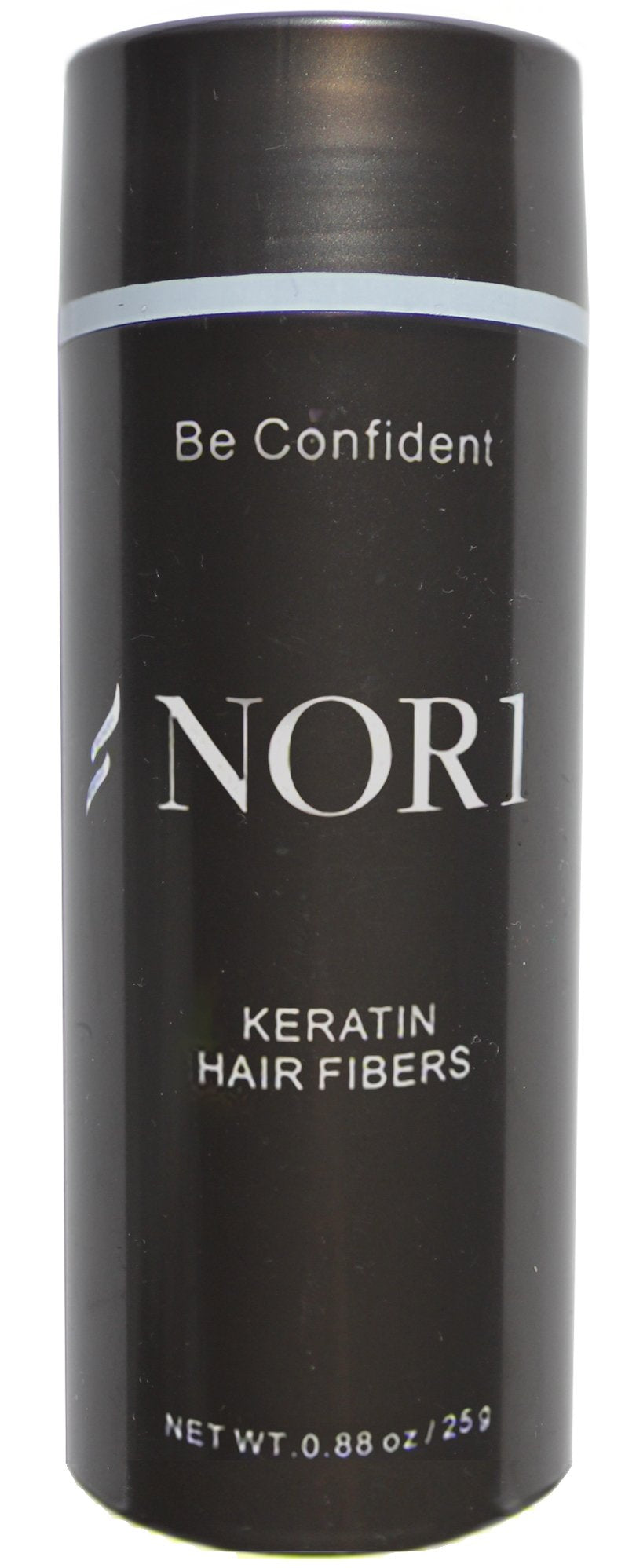 Nor1 Keratin Hair Building Fibers: Hair Fiber Filler and Thickener for Men and Women - Cover Up and Concealer for Thinning Areas or Minor Bald Spot - Thicker, Fuller Hair in Seconds - 25 grams, Grey