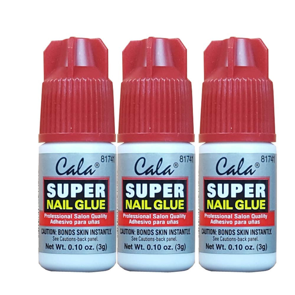 3 bottles Super nail Glue professional Salon Quality,Quick and Strong Nail liquid adhesive