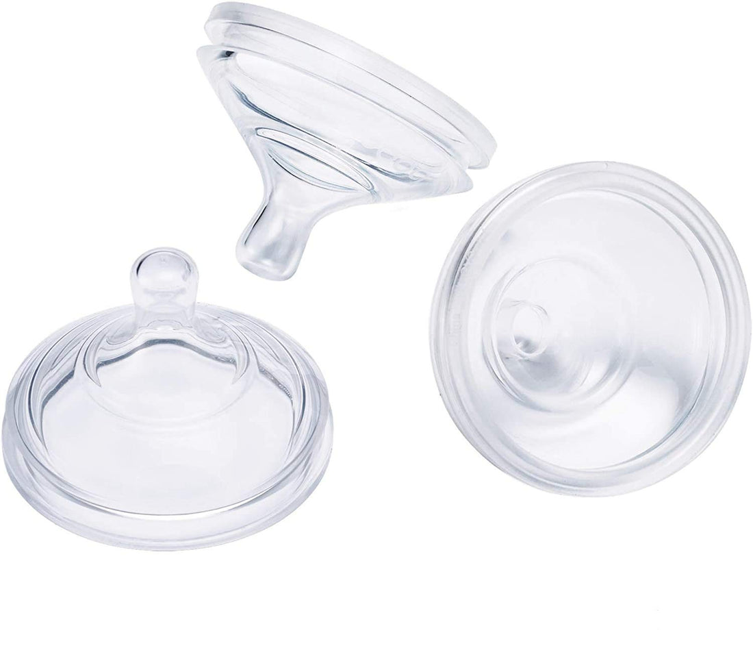 Boon Nursh Silicone Baby Bottle Nipples - Bottle Nipples for Boon Nursh Baby Bottles - Baby Bottle-Feeding Supplies - Medium Flow Baby Bottle Nipples - 3 Count