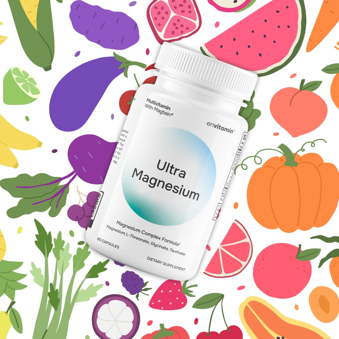 envitamin Ultra Magnesium Glycinate, L-Threonate & Taurinate - Multivitamin & Multimineral Complex