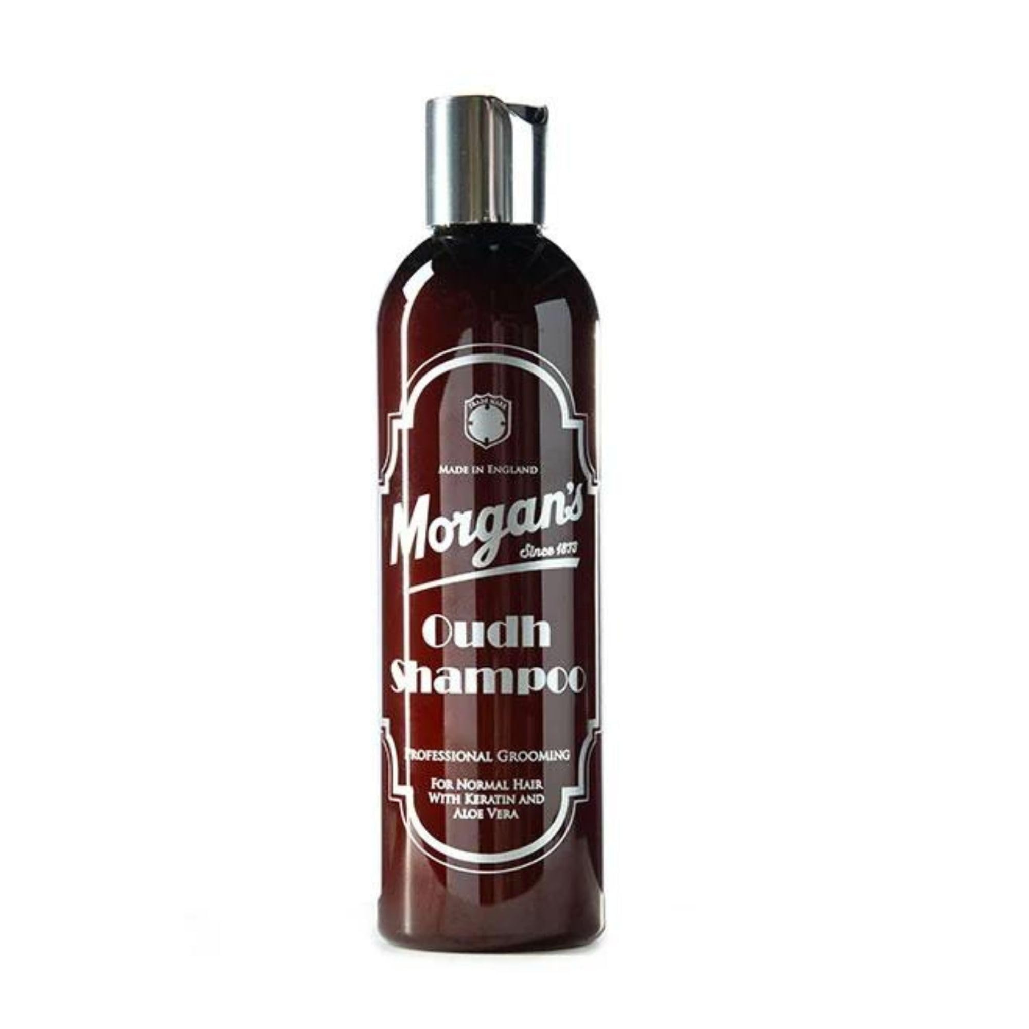 Morgan's Pomade Oudh Fragranced Shampoo for Normal Hair, Boosts Hair Vitality and Shine, Moisturises the Scalp, with Keratin and Aloe Vera 8.7 Fl Oz