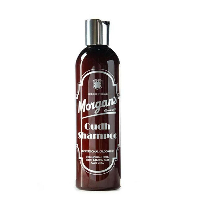 Morgan's Pomade Oudh Fragranced Shampoo for Normal Hair, Boosts Hair Vitality and Shine, Moisturises the Scalp, with Keratin and Aloe Vera 8.7 Fl Oz