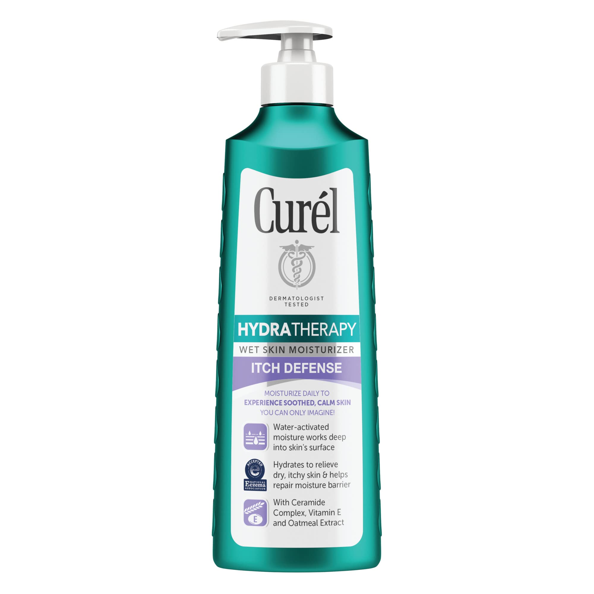 Curel Hydra Therapy Itch Defense Wet Skin Moisturizer 12.0 oz