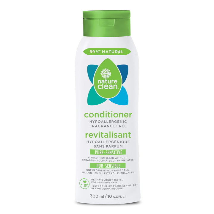 Nature Clean Pure Sensitive Conditioner, Unscented, 10 Fluid Ounce.