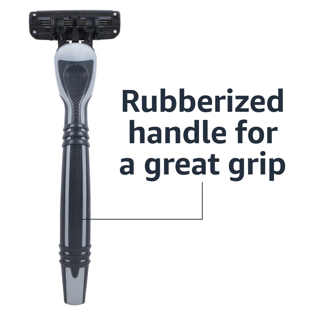 Amazon Basics 3-Blade Disposable Razors for Men, 6 Count, 2 Packs of 3 (Previously Solimo)