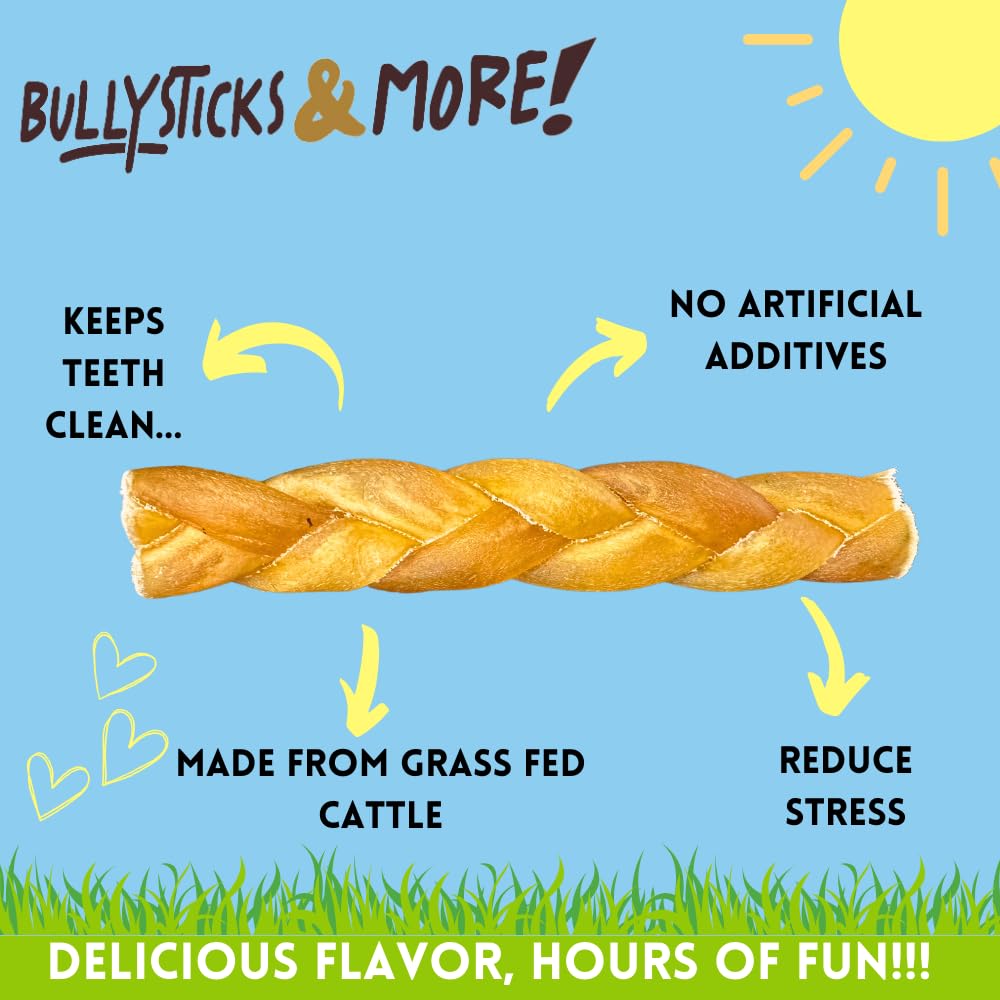 BULLYSTICKS and More - Braided 6 Collagen Sticks (8 Count)