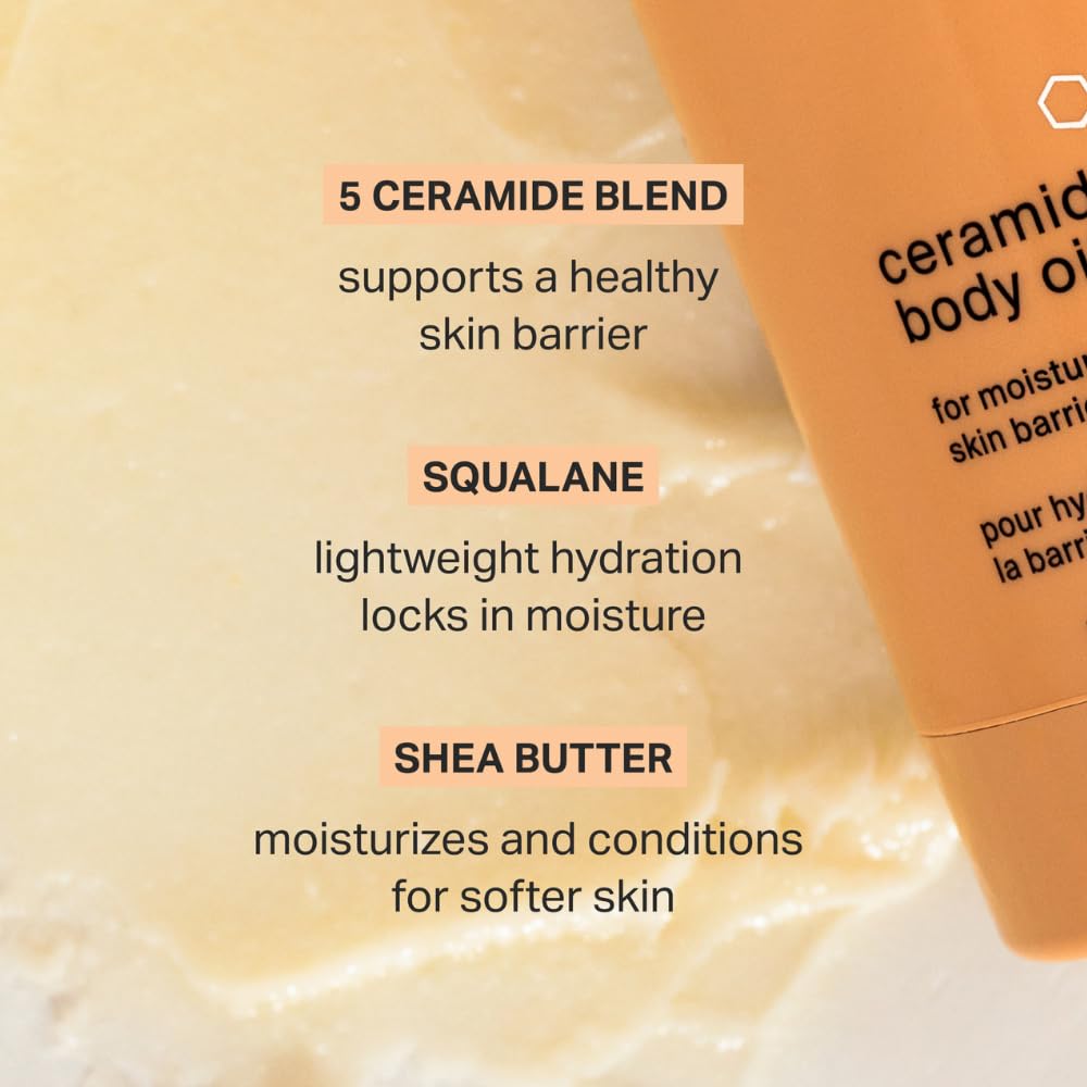 Cocokind Ceramide Body Oil Stick, Mess-Free Moisturizer, All Skin Types including Sensitive Skin, Fragrance Free, Cruelty Free, Vegan, 1.7 oz