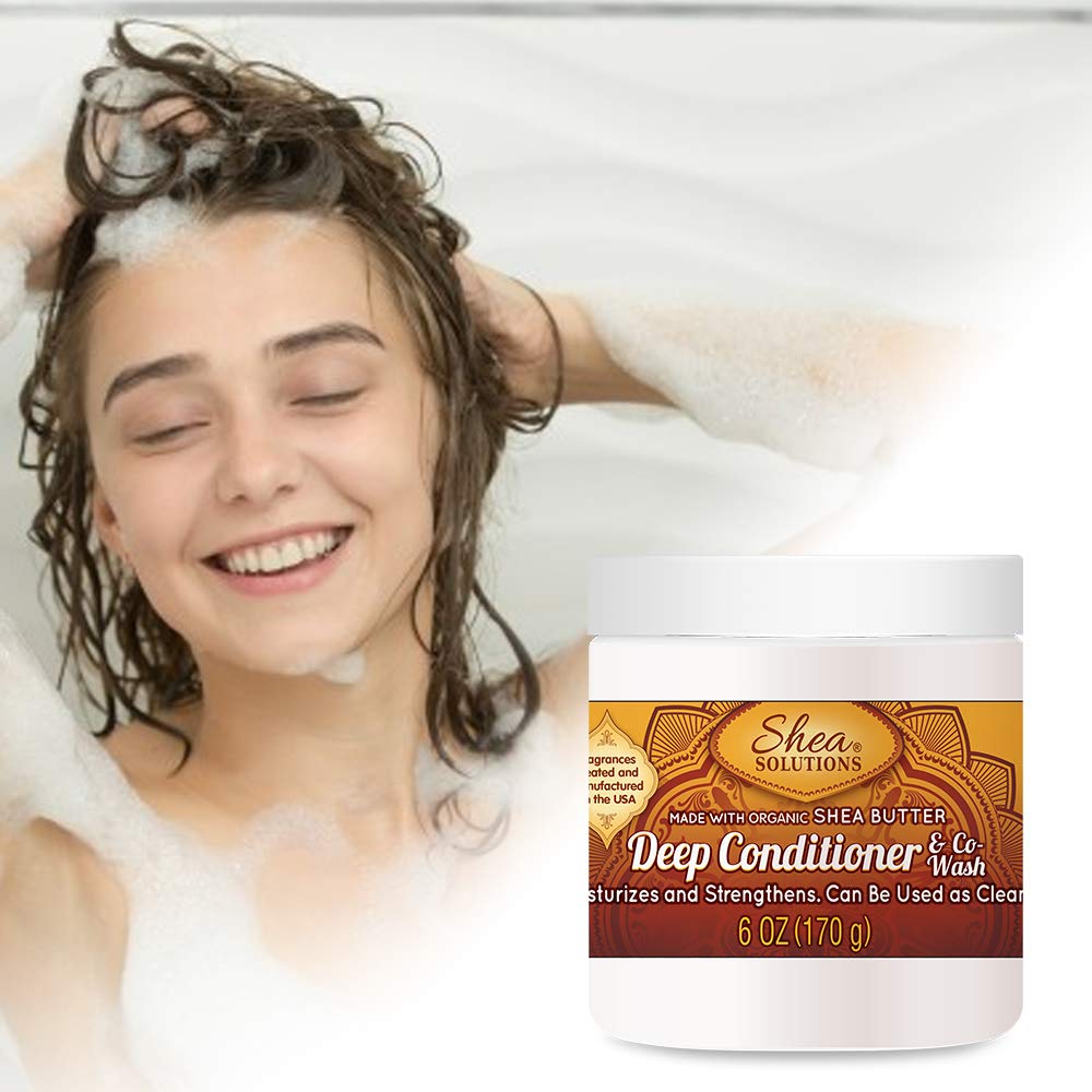 Simply Shea Deep Conditioner & Co-wash with Organic Shea Butter (Paraben-free) 6oz