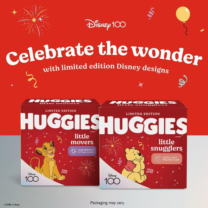 Huggies Little Movers Baby Diapers, Size 4 (22-37 lbs), 22 Ct