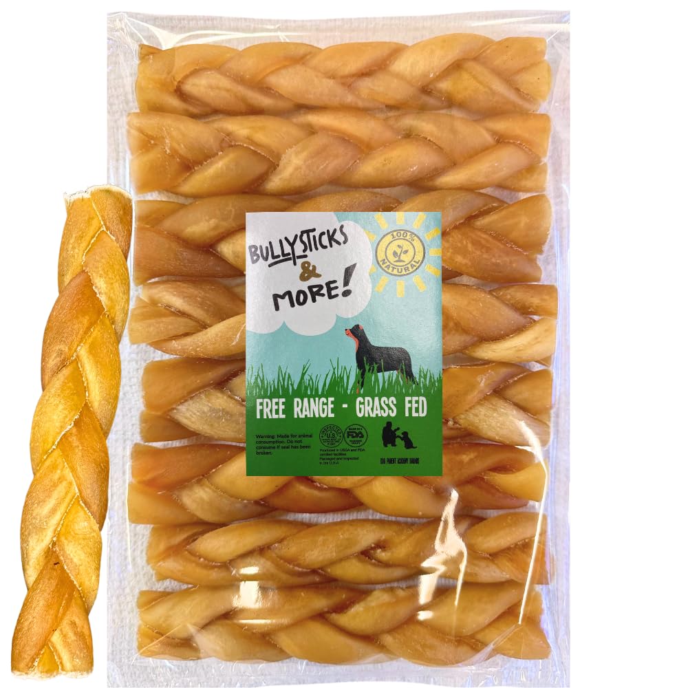 BULLYSTICKS and More - Braided 6 Collagen Sticks (8 Count)
