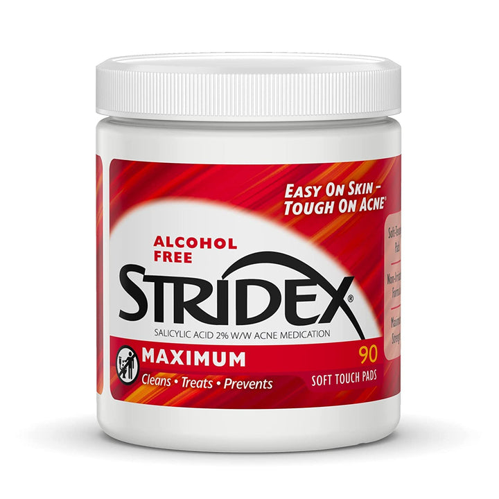 Stridex Daily Care Acne Pads Maximum Strength, 90 ct, 2 pk