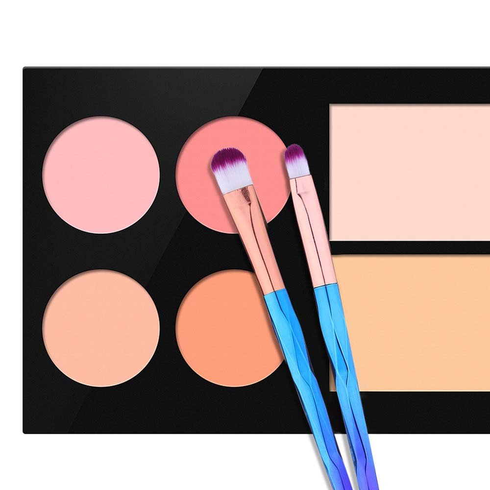 Eye Brush Set Professional 10 Pieces Eye Makeup Brushes for Shading or Blending of Eyeshadow Cream Powder Eyebrow Highlighter Concealer Cosmetics Brush Tool