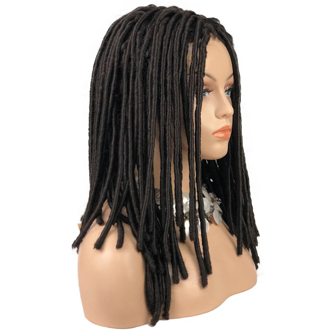 4# Dark Brown : Lydell Twist Hair Crotchet Braids Wigs Synthetic Dreadlocks Braids Hair Wig (4# Dark Brown)