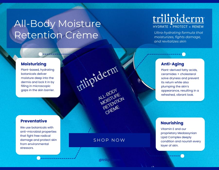Trilipiderm All-Body Moisture Retention Crème, 3 oz.