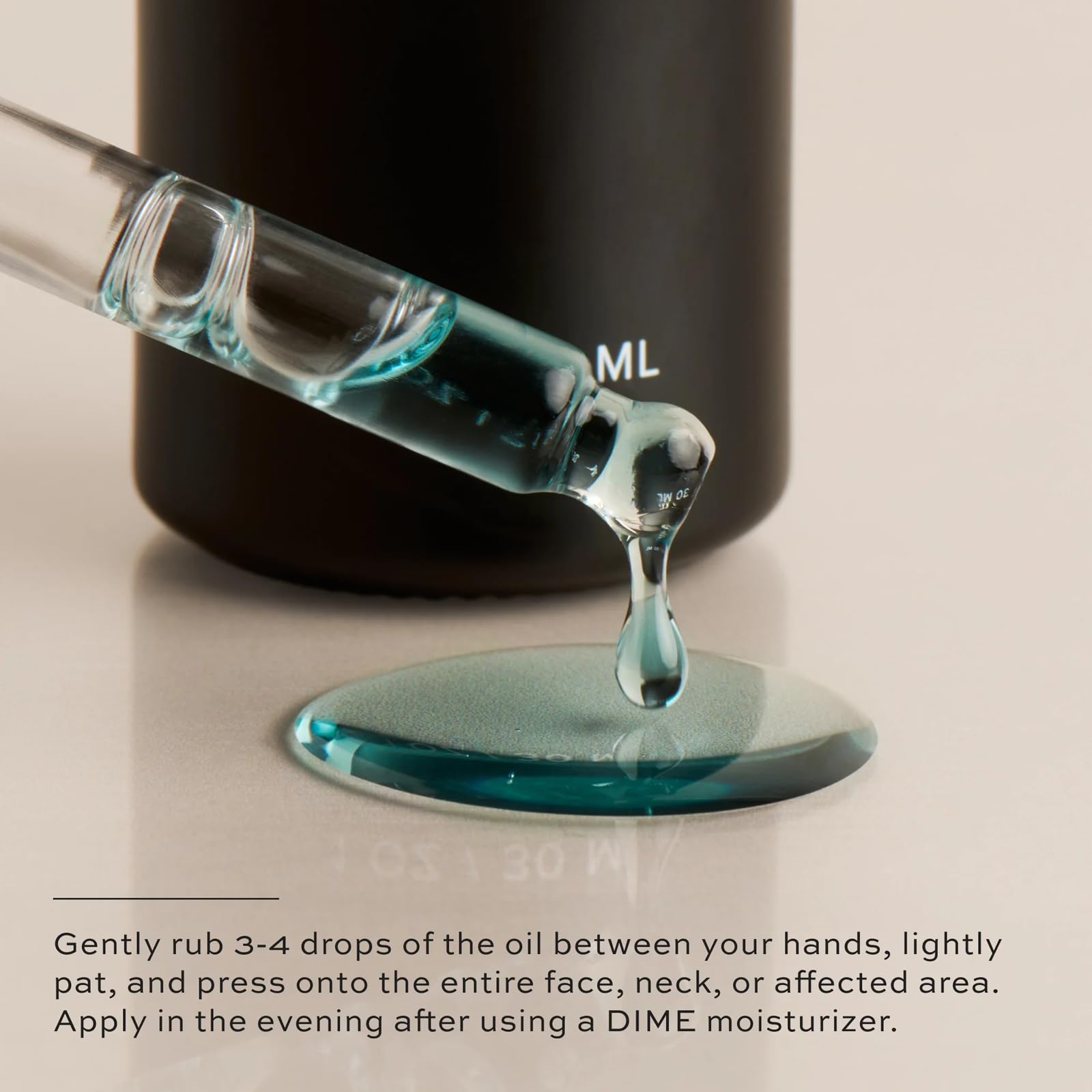 DIME Beauty Blue Facial Oil, Blemish Spot Treatment with Blue Tansy Oil, Black Cumin Seed Oil, Rosehip Oil, and Grapeseed Oil, 1 oz / 30 mL