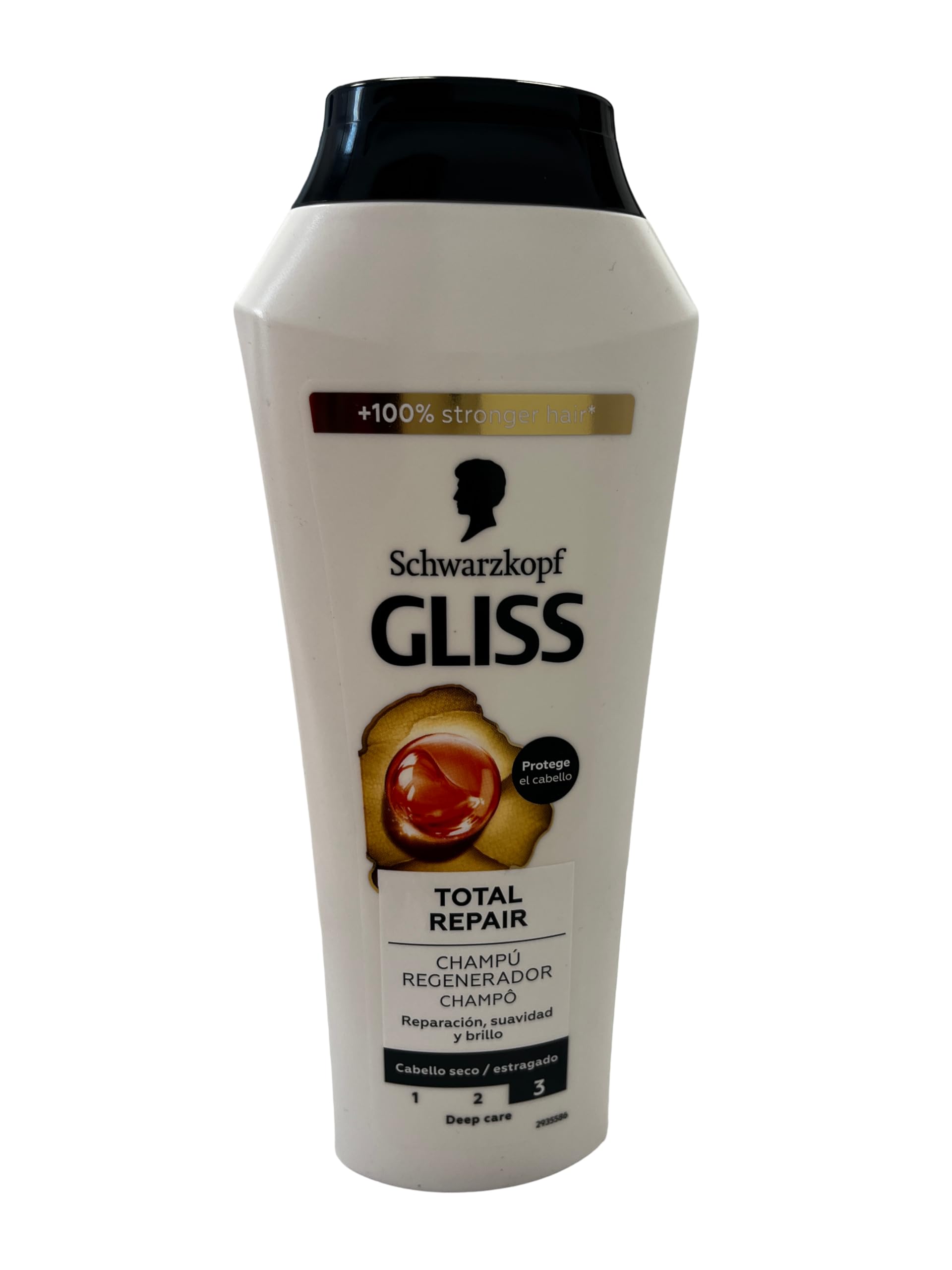 Schwarzkopf Gliss Total Repair 19 Shampoo 250 ml - Pack of 6