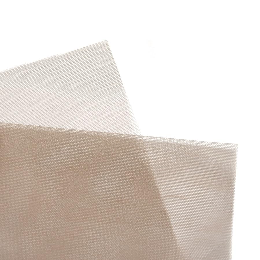 YANTAISIYU 1/4 Yard Swiss Lace Net for Wig and Wig Caps Making or Lace Closure Hair Net for Repair Foundation Caps Wig Accessories (Brown)