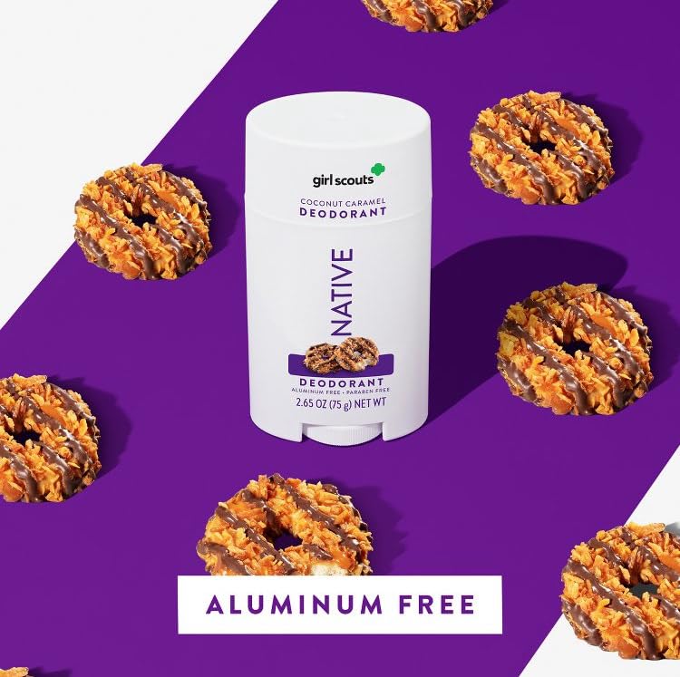 Native Limited Edition Girl Scout Coconut Caramel Cookie Deodorant - 2.65oz, 1 Count (Pack of 1)