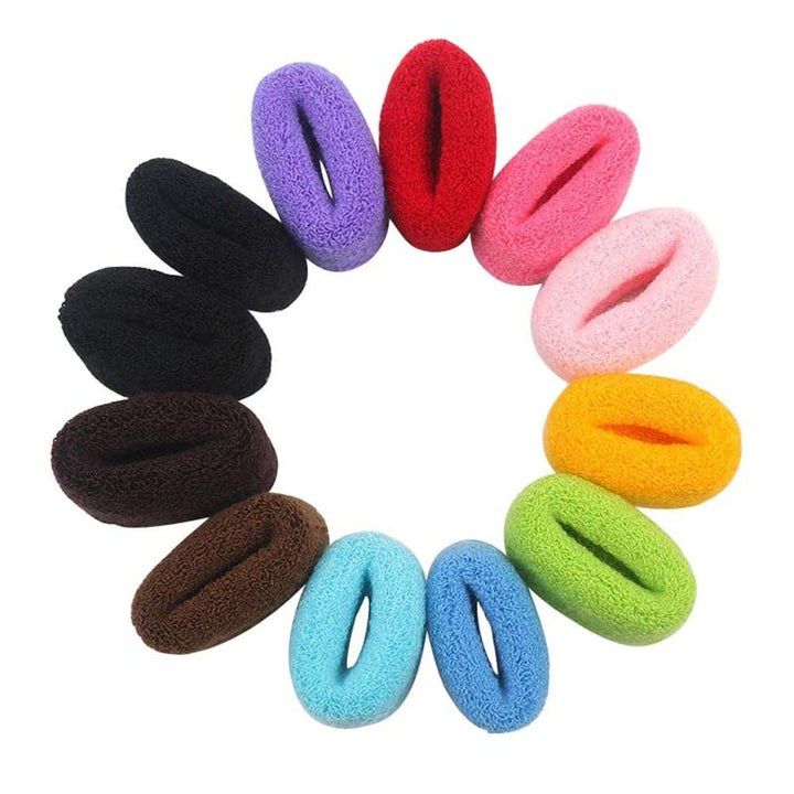 LOVEF 12 Pcs Women Elastic Hair Band Rope Scrunchie Ponytail Holder Assorted Color
