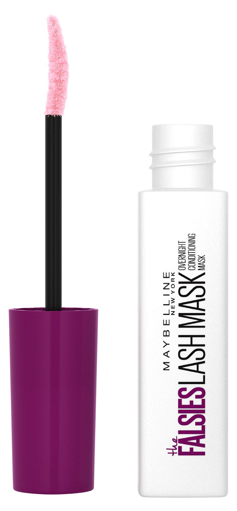 Maybelline New York The Overnight Eyelash Conditioner with Shea Butter and Argan Oil, Falsies Lash Mask, 0.33 Fl Oz