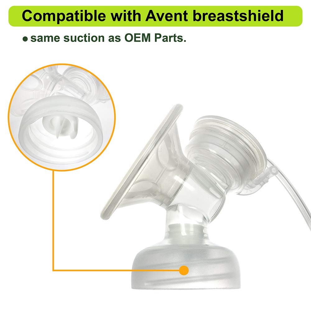 Nenesupply 4 pc Duckbill Valves Compatible with Medela and Avent Pumps Not Original Medela Pump Parts Work with Medela Pump in Style Medela Symphony Replace Medela Valve Membrane and Avent Valve