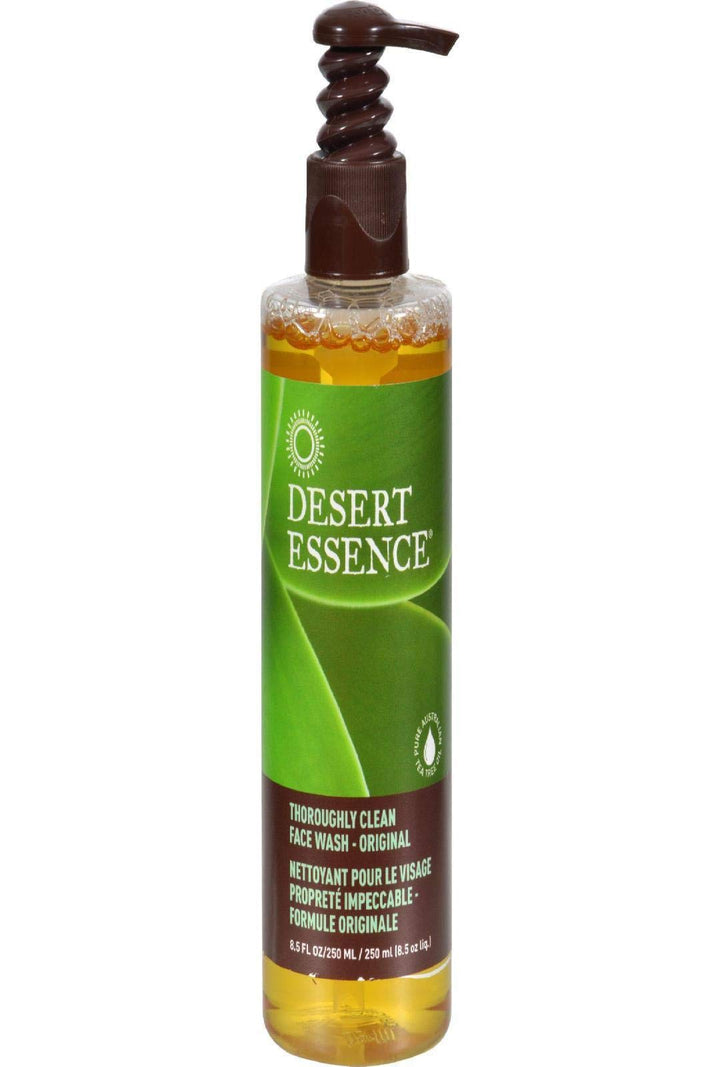 Desert Essence Thoroughly Clean Face Wash, 8.5 Fl Oz Bottle