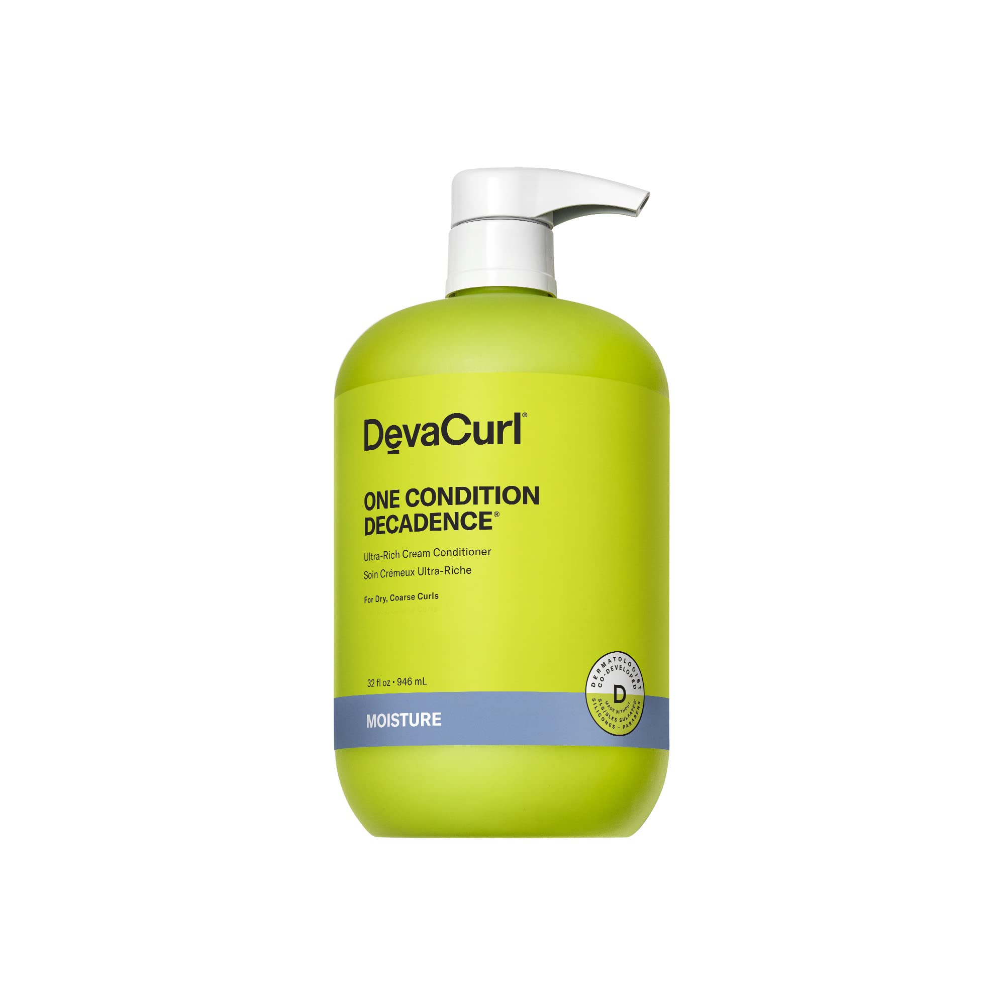DevaCurl One Condition Decadence Ultra-Rich Cream Conditioner, Green Oasis, 32 fl. oz.