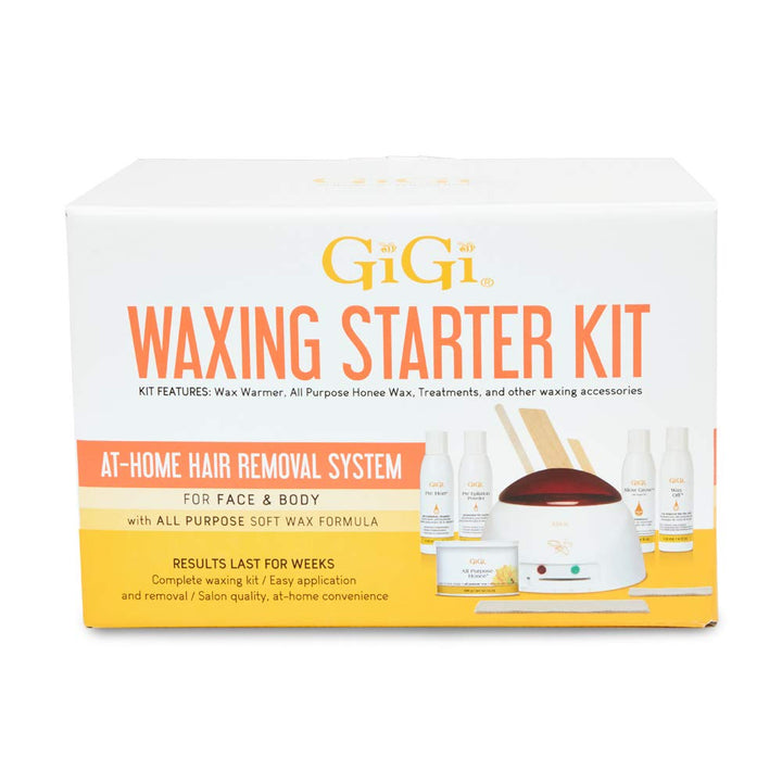 GiGi Hair Removal Waxing Starter Kit for Face and Body