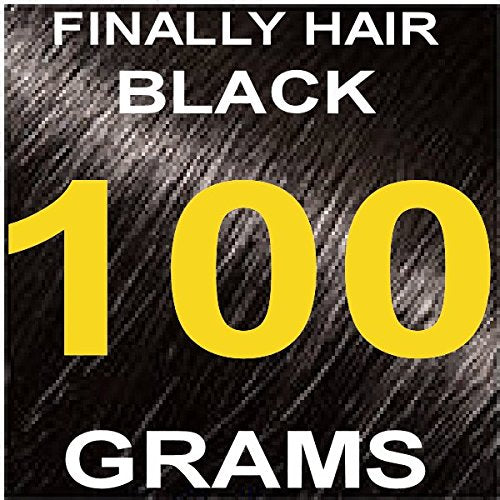 Finally Hair Building Fiber Refill 100 Black Grams Hair Loss Concealer by Finally Hair (Black)