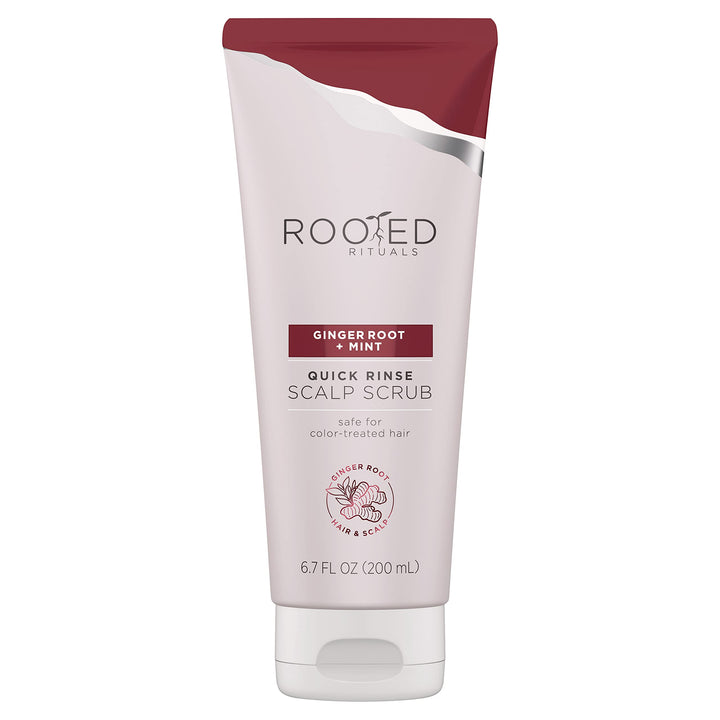 Rooted Rituals - Ginger Root and Mint Quick Rinse Scalp Scrub, 6.7 fl oz
