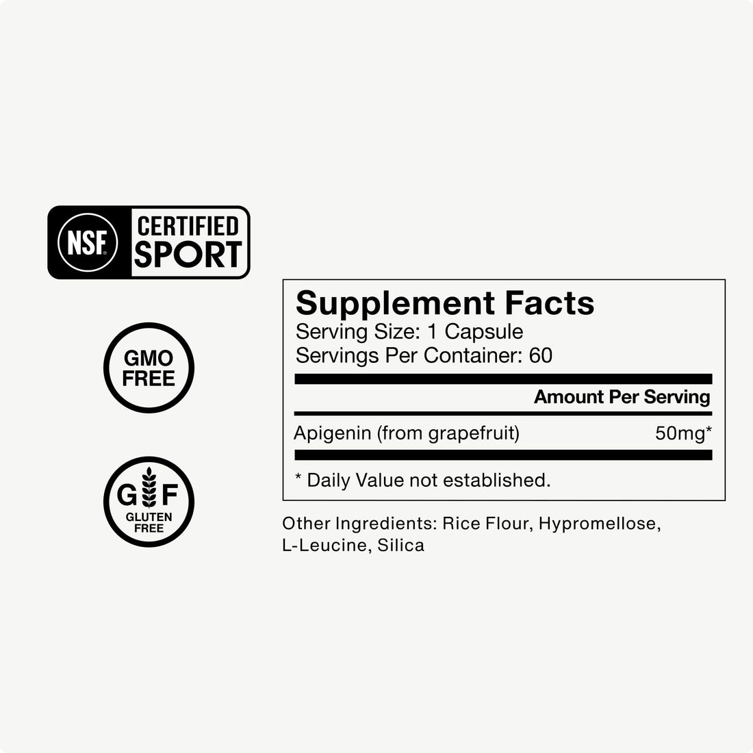 Momentous Apigenin Supplement - 50mg per Capsule, 60 Count