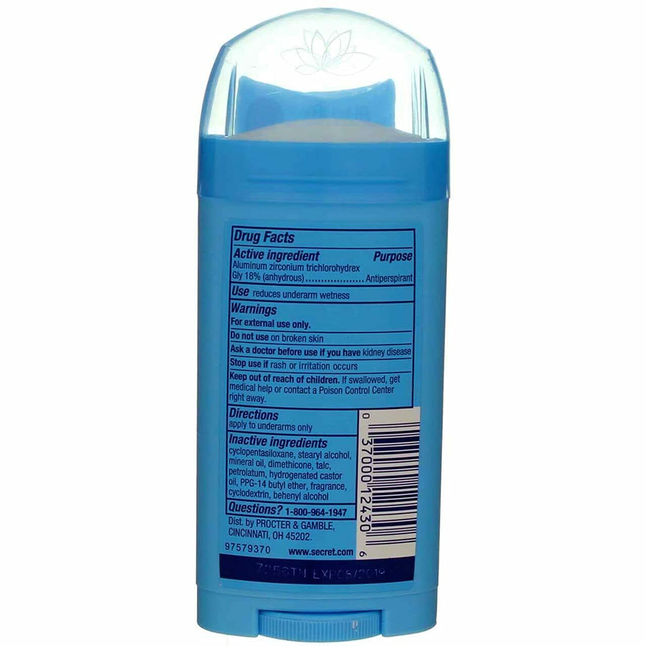 Secret Anti-Perspirant Deodorant Invisible Solid Spring Breeze 2.60 oz (Pack of 3)