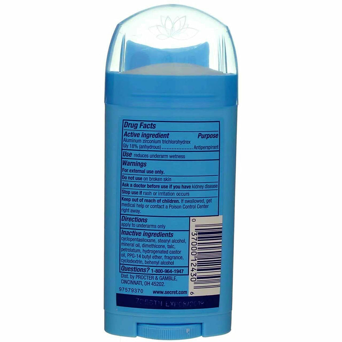 Secret Anti-Perspirant Deodorant Invisible Solid Spring Breeze 2.60 oz (Pack of 3)