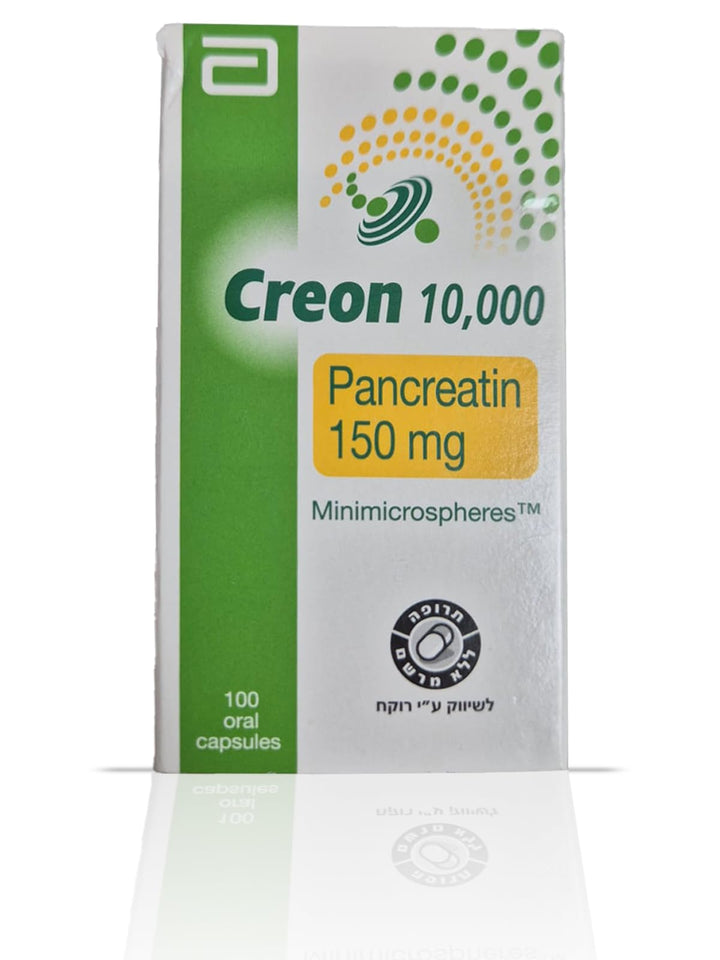 Creon 10,000 Enzyme Supplement for Pancreatic Insufficiency - Supports Digestion with Lipase, Protease, Amylase - 100 Capsules