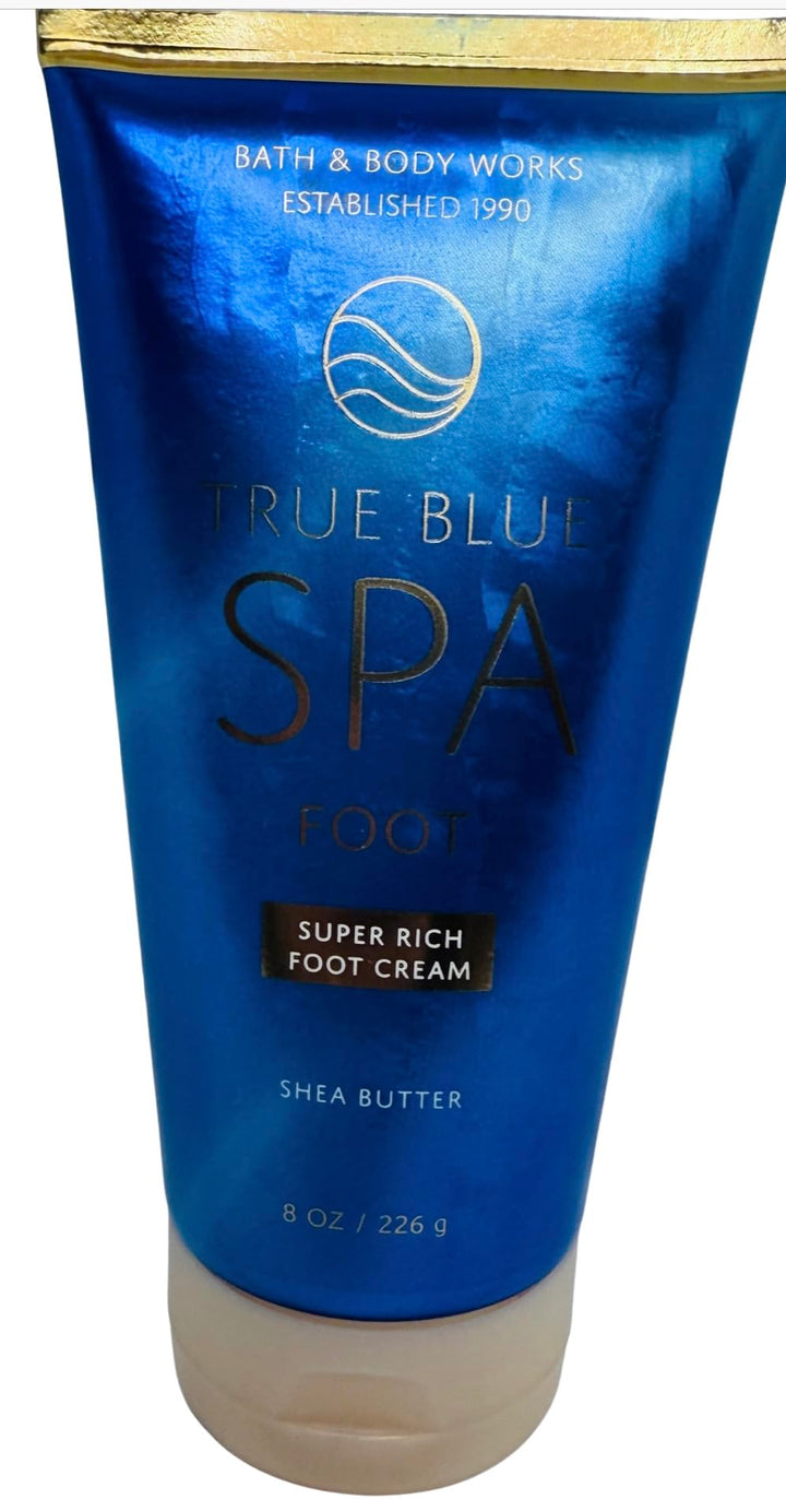 Bath & Body Works Body True Blue Spa Smoothing Super Rich Foot Cream 8 Ounces