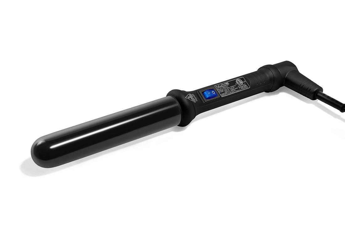 NuMe Professional Tourmaline Infused Hair Styling Curling Wand 32mm Black